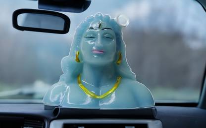 GURU JI collection Shiva Shambhu Bholenath Idol for car Dashboard Home Temple Decorative Showpiece  -  6 cm
