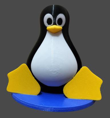 Tanzero Linux Tux Penguin Decorative Showpiece  -  10 cm