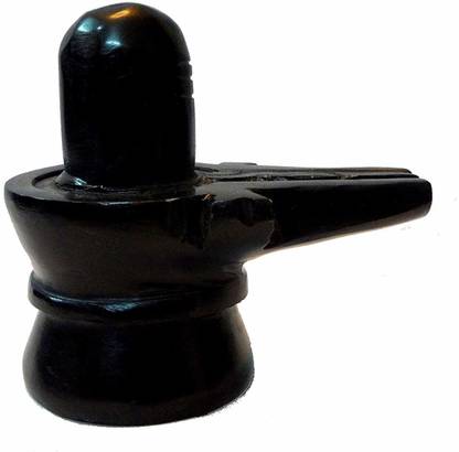 VALUE CRAFTS Marble Lord Shiva Lingam Puja Idol Murti-Shiv Ling Ideal For Gift Decorative Showpiece  -  10 cm