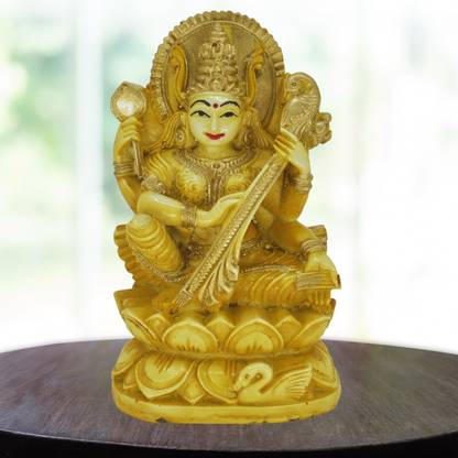 Real Craft Wisdom Deity Statue Decorative Showpiece  -  10 cm