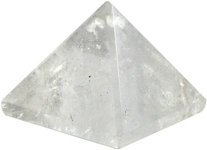CRYSTU Clear Quartz Pyramid Natural Crystal Pyramid 30-35 mm Reiki Healing Stone Pyramid For Vastu Correction And Increase Energy Decorative Showpiece  -  3 cm