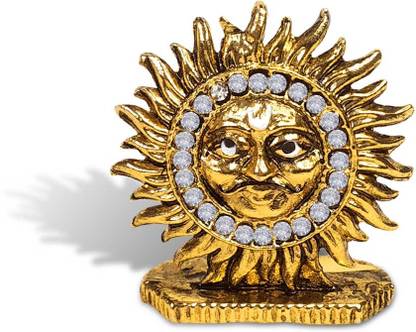 De-Ultimate Hindu Religious Surya Dev Idol (Nano St/1354) Multicolor Home/Office Décor Decorative Showpiece  -  3.5 cm