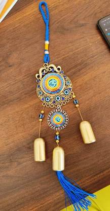 DIKSHA PRODUCTS PREMIUM OM SHIVA WIND CHIME ELEGANT EVIL EYE FOR HOME BALCONY,GIFTS Decorative Showpiece  -  20 cm