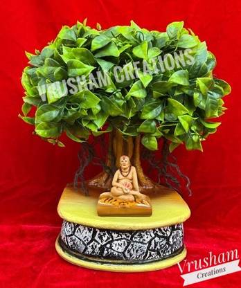 Vrusham Creations Shree Swami Samarth Tree with 3 inch Murti Decorative Showpiece  -  30 cm