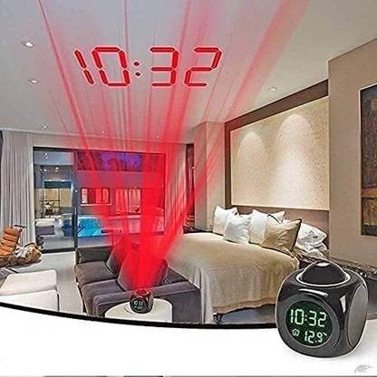 VOLTegIC Digital Black Clock