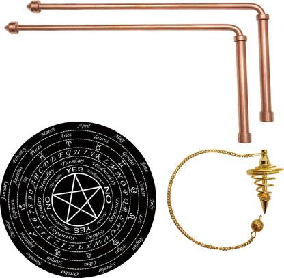 vastu vardan 8MM Copper Dowsing Rod Pair For Vastu, for Checking/ Scanning Aura { 1 Pair } Decorative Showpiece  -  13.5 cm