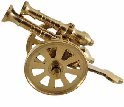 SHREE GANESH ENTERPRISES Brass Toy Canon - Canon – Collectible Toy – Mini Canon - Decorative Canon. Decorative Showpiece  -  5.5 cm
