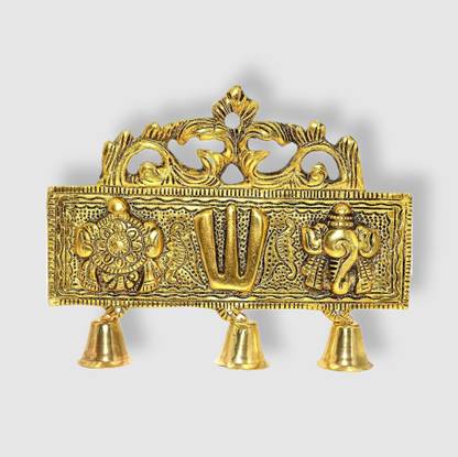 RWFFNCO Shankha Chakra Tilak/Lord Vishnu Symbol| Ideal for car Dashboard Decorative Showpiece  -  16 cm