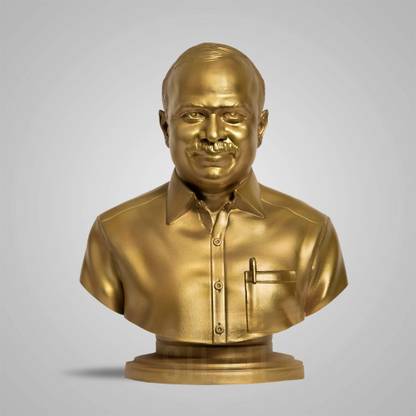 SILAII SILAII Y. S. Rajasekhara Sculpture 5 INCH GOLD Decorative Showpiece  -  12.7 cm