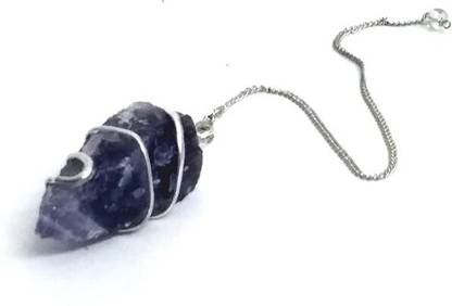 AIR9999 Natural Amethyst Raw Uneven Cut Crystals Dowser Pendulum Decorative Showpiece  -  5 cm