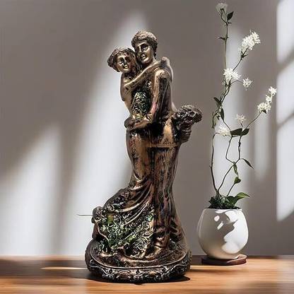 VIVARS Standing Couple Statue Decorative Showpiece  -  25.4 cm