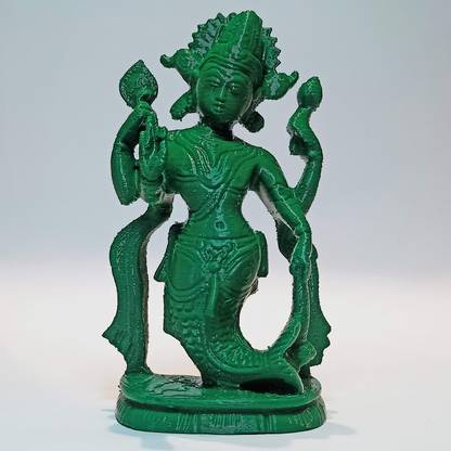 Creonimus Idol Lord Vishnu in Matsya Avatar Statue| Matsya Avatar Idol Decorative Showpiece  -  7 cm