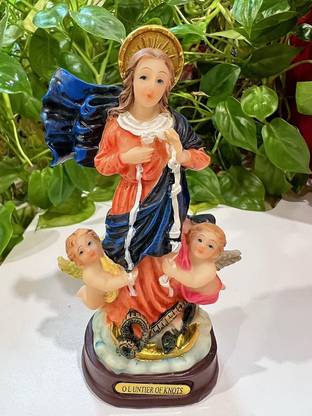 Baka Mary Untier Knots Christian Gift on Holy Communion Statue Decorative Showpiece  -  15 cm