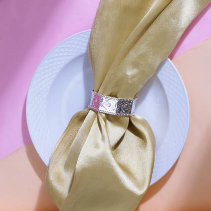 Osasbazaar Osasbazaar Pure Silver Napkin Ring - 90%-92.5% Purity Certified Decorative Showpiece  -  4.7 cm