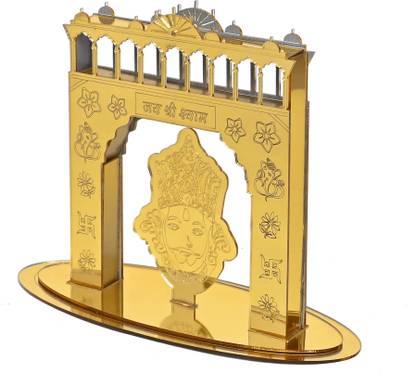 SNAZZY Shree Khatu Shyam Ji Toran Dwaar Decorative Showpiece  -  12 cm