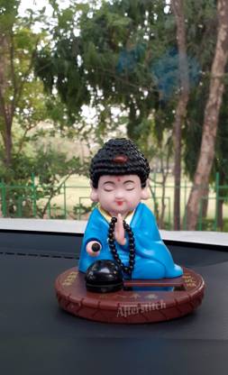 Spreading Smiles brown cat idol showpiece for car deshboard home office décor statue Decorative Showpiece  -  9 cm