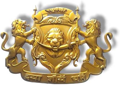 BRASS BLESSING Rajput Raghuvanshi Plate IKSHVAKU - - Maurya Vansh (2364) Decorative Showpiece  -  4 cm