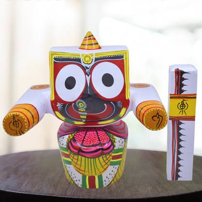 Jagannath World Authentic Jagannath Puri Darshan at Home - Sudarshan Chakra Decorative Showpiece  -  25 cm