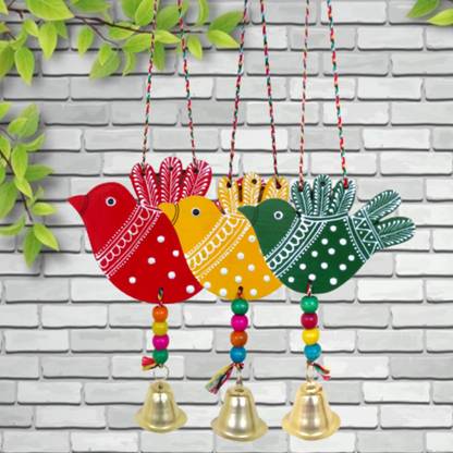 Sohibe Colorful Wall Décor Hanging Handmade Decorative RR217 Pack of 3
