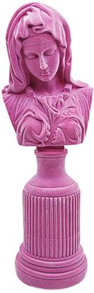 Lyla Catholic Resin Virgin Mary Statue Figure Handmade Figurine Religious pink Decorative Showpiece  -  10 cm