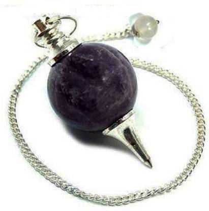 EXCEL Purple Amethyst Pendulum, Gemstone Pendulum,Divination,Fortune Telling, Wicca Decorative Showpiece  -  2 cm