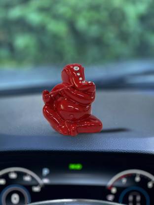 Rare Planet Ganesh Idol for Car Dashboard Decorative Showpiece  -  8.89 cm