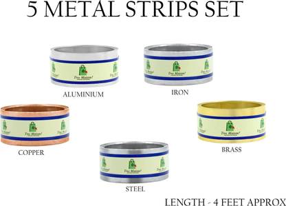 Treemasion Vastu Metal Strips (4 Feet Length, 0.75 Inch Width, 0.2MM Thickness) (Pack of 5) Decorative Showpiece  -  0.02 cm