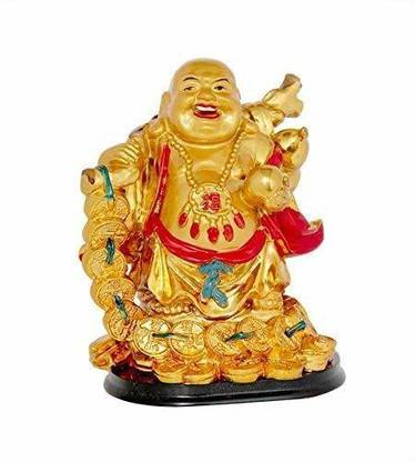Ripe India Vastu Feng Shui Items | Laughing Buddha Gift Decorative Showpiece  -  12.5 cm