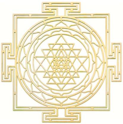 vastu vardan Vastu Brass 9 INCH Laser YANTRA (Pack of 1) Decorative Showpiece  -  35 cm