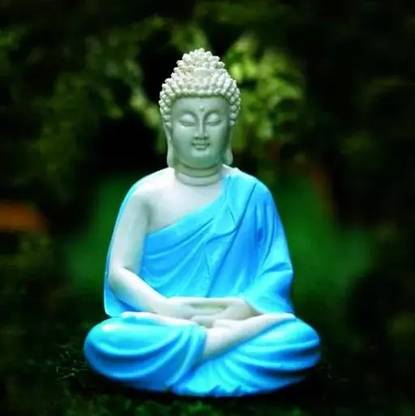 MurtiMall Handicraft Lord Buddha Statue for Home Decor Decorative Showpiece  -  14 cm