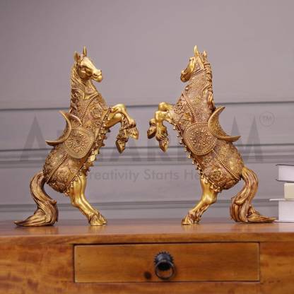 ARTARIUM New Rising Horse Statue for Home Office Living Room Decor Showpiece Decorative Showpiece  -  35.6 cm