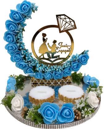 Wedlock ?Ring_ Platter Decorative Showpiece  -  4 cm