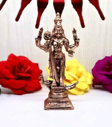Shivam Copper Statue Maker Copper Standing Murugan Idol Decorative Showpiece  -  7.2 cm