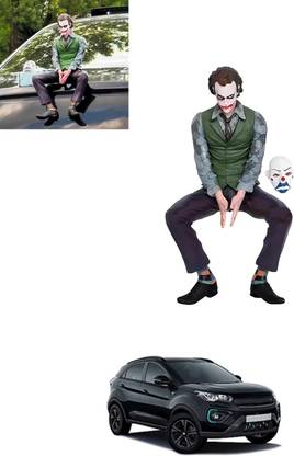 MATIES Car Dashboard Joker Batman Dark Knight Sitting Figure Statue-192 Decorative Showpiece - 24 cm