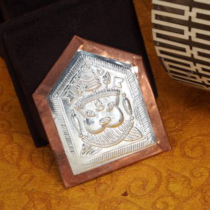 Nakoda Store Jogeshwari Dev (Maharashtrian Dev Tak) 3gm Pure Silver Decorative Showpiece  -  6.985 cm