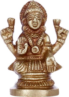 VOILA Statue Lakshmi Devi Idol Laxmi Mata Murti Figurine Weight 118 Grams Decorative Showpiece  -  8 cm