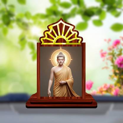GiftsRange Gautam Buddha Mahavira Siddhartha Car Dashboard Idol Premium Decorative Showpiece  -  10.5 cm