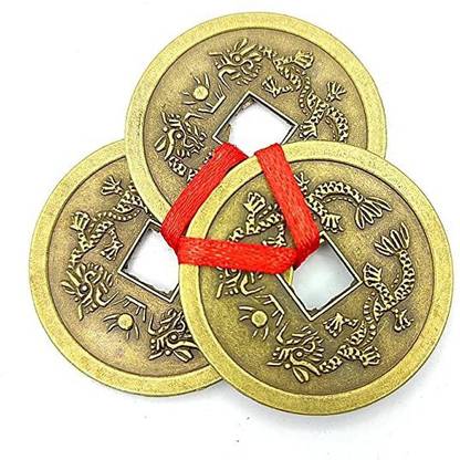PAYSTORE .1 SET LUCKY COIN Decorative Showpiece  -  9 cm