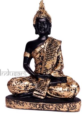 IndusArt Polyresin Dhyana Mudra Buddha Idol Statue Decorative Showpiece  -  19.05 cm