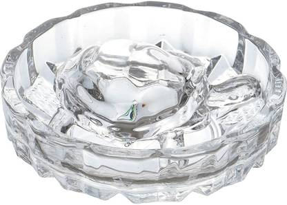 DecorHouse Transparent Crystal Vastu/Feng Shui Tortoise/Turtle for Home/Office Decor Decorative Showpiece  -  12.7 cm