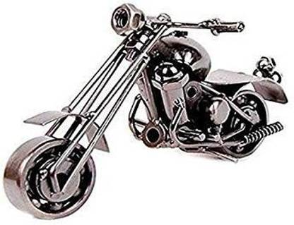 STUFFCOLLECTION Iron Mini Bike for Home Decor Decorative Showpiece Showcase Decorative Showpiece  -  10 cm