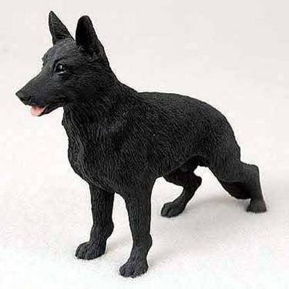 Conversation Concepts German Shepherd Dog Figurine Black By Decorative Showpiece  -  5.8 cm