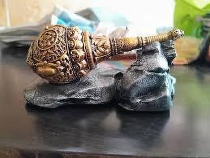 Anu murti hub Hanumanji Small Gada for Car Dashboard, Home Pooja & Decorative Showpiece Decorative Showpiece  -  4 cm