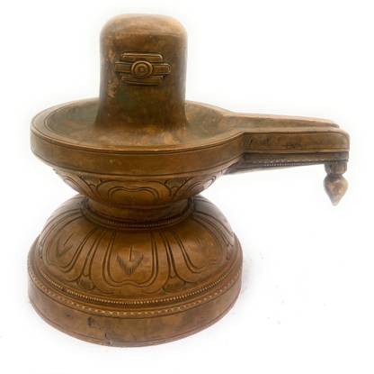 Bhunes Bronze Shiva Lingam, Shiv Ling, Shivling, Shivlinga For Pooja, Shivalingam Decorative Showpiece  -  20 cm