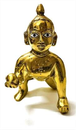 avenew Laddu Gopal Thakur Ji Laddu Gopal Idol Bal Gopal Decorative Showpiece  -  8 cm