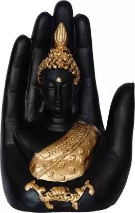Anjali Arts Handcrafted buddha Palm Buddha for home Decorative Showpiece  -  10 cm