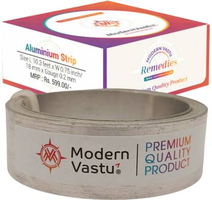 ModernVastu Remedies Aluminium Strip/Patti - Size L 10.3 Ft x W 0.75 Inch, x D 0.2 cm Decorative Showpiece  -  2 cm