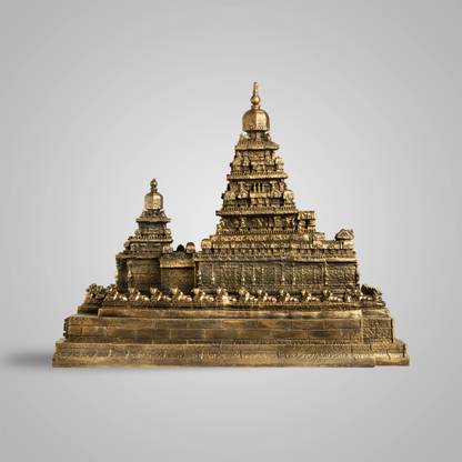 SILAII | Mahabalipuram Shore Temple Sculpture 12' Decorative Showpiece  -  30.48 cm