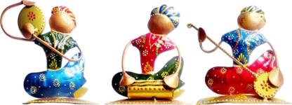 Vandana Collection Musician Figurine Traditional Indian Art Piece Home & Office Decor Decorative Showpiece  -  14 cm