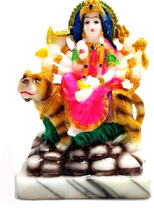 tanish trends Maa Durga Devi Idol statue Sherawali mata rani Fegurine - Religious Murti gift Decorative Showpiece  -  12.5 cm